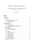 MSDTool : Requirements Document - Computer Science