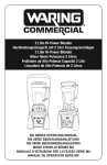 2 Litre Hi-Power Blender Hochleistungsmixger&auml;t mit 2 Liter