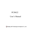 PCI8622 User`s Manual