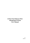 24 Port Fast Ethernet Web Management Switch User Manual