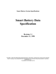 Smart Battery Data Specification, version 1.1 - SBS