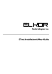 ETnet Manual - Elkor Technologies Inc.