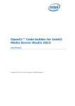 User Manual: OpenCL™ Code builder for Intel® Media Server