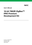 UM 16-bit 78K0R ZigBee PRO Premium Development Kit