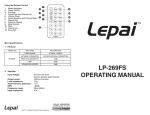 LP-269FS OPERATING MANUAL