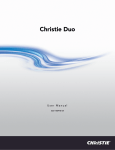 Christie Christie Duo User Manual