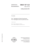 OIML R 137-1 & 2 - Organisation Internationale de Métrologie Légale