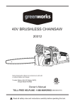 40V BRUSHLESS CHAINSAW