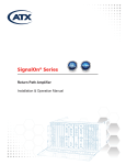 SignalOn Return Path Amplifier User Manual Pdf