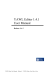 YAWL Editor 1.4.1 User Manual