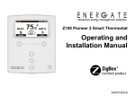 Pioneer 2.3 Z100 P2 Smart Thermostat User Manual