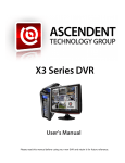 X3 DVR Manual - Ascendent Technology Group