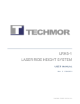 Laser Ride Height System User Manual