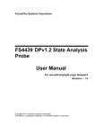 FS4439 DPv1.2 State Analysis Probe User Manual