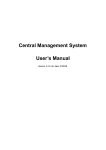 Central Management System User`s Manual