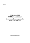 TX System RISC TX79 Core Architecture (Symmetric 2