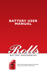 Rolls Battery User Manual 2015