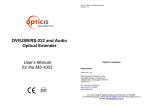 User`s Manual for the M5-1003 DVI/USB/RS-232 and Audio