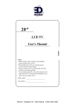 20" LCD TV User`s Manual