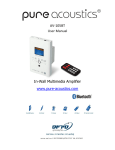 AV-105BT User Manual In-Wall Multimedia Amplifier www.pure