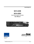 9213-2OE Product Manual