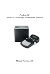 ProScan III Universal Microscope Automation Controller Manual