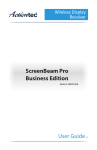 User Guidev1 ScreenBeam Pro Business Edition