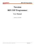 Nuvoton 8051 ISP Programmer