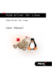 PCAN-driver for Linux - Benutzerhandbuch - PEAK