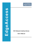9161 Network Interface Device User`s Manual
