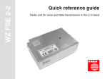 Quick reference guide WZ FSE 2-2