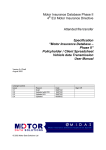 Spreadsheet Manual - Motor Data Solutions