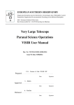 Very Large Telescope Paranal Science Operations VISIR User Manual