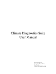 Climate Diagnostics Suite User Manual