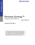Renesas Synergy Development Kit DK