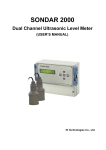 Sondar 2000 Ultrasonic Level Meter Manual