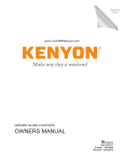 OWNERS MANUAL
