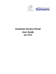 Customer Service Portal User Guide
