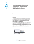Good Measurement Practices for DNA Analysis with the Agilent