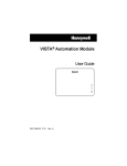 VISTA ® Automation Module User Guide