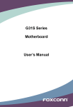 G31S Series Motherboard User`s Manual