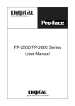 FP-2500/FP-2600 Series User Manual - Pro