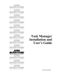 Task Manager Installation and User`s Guide