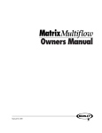 Marley Matrix Multiflow cooling tower user manual