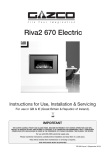 Electric Riva2 670 Installation & User Instructions