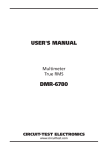 USER`S MANUAL DMR-6780