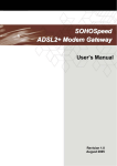 SOHOSpeed ADSL2+ Modem Gateway