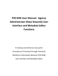 P20 WIN User Manual: Agency Administrator (Data Steward) User