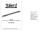 Talent BL252 LED Linear Strip Lighting Bar Manual