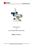 EYS Screw Press Separator User`s Manual